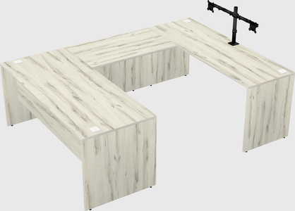 U-shaped desk
