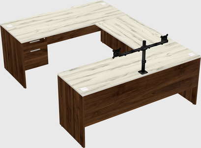 U-shaped desk