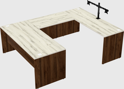 U-shaped desk