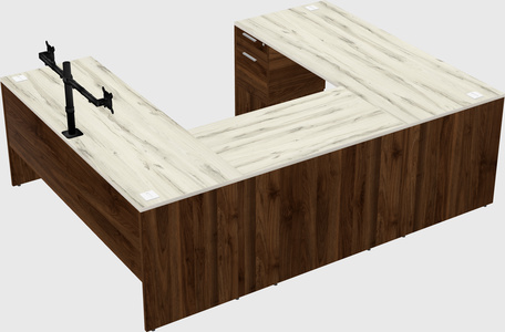 U-shaped desk