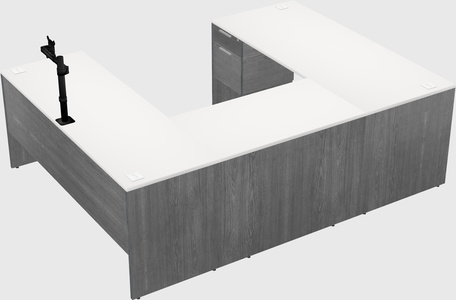 U-shaped desk