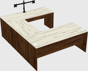 U-shaped desk