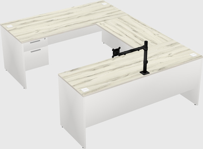 U-shaped desk
