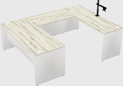 U-shaped desk