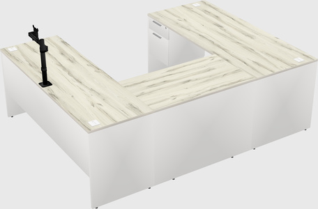 U-shaped desk