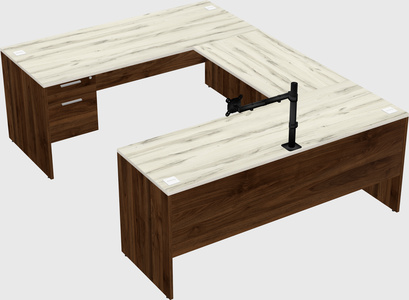 U-shaped desk