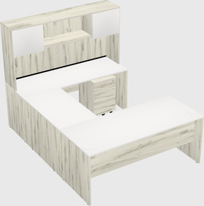 U-shaped desk