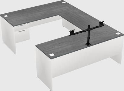 U-shaped desk