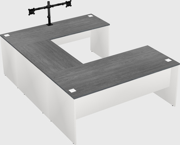 U-shaped desk