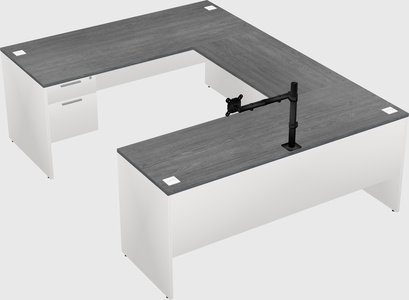 U-shaped desk