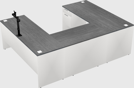 U-shaped desk