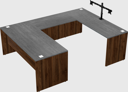 U-shaped desk