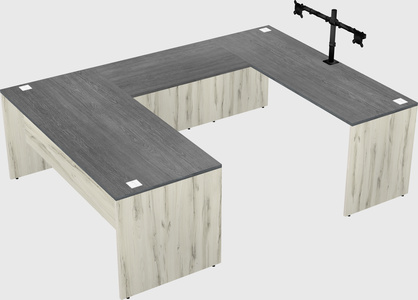 U-shaped desk