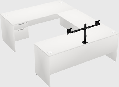 U-shaped desk