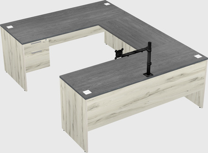 U-shaped desk