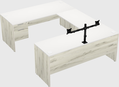 U-shaped desk