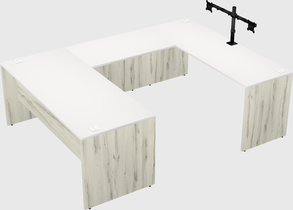 U-shaped desk