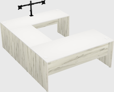 U-shaped desk