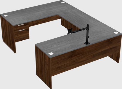 U-shaped desk