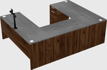 U-shaped desk