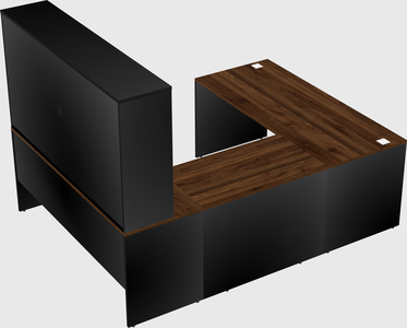 U-shaped desk