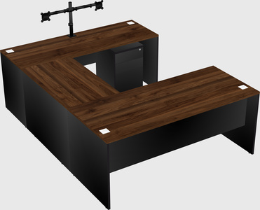 U-shaped desk