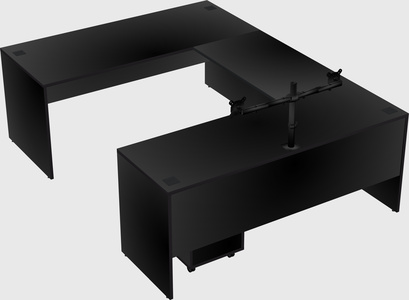 U-shaped desk