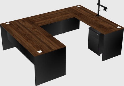 U-shaped desk