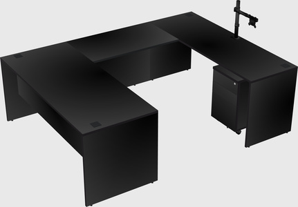 U-shaped desk