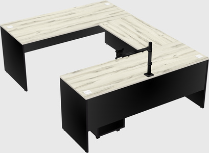U-shaped desk