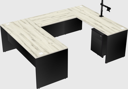 U-shaped desk