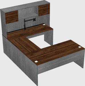 U-shaped desk