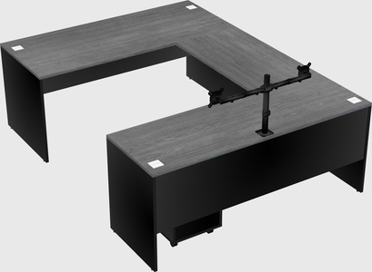U-shaped desk