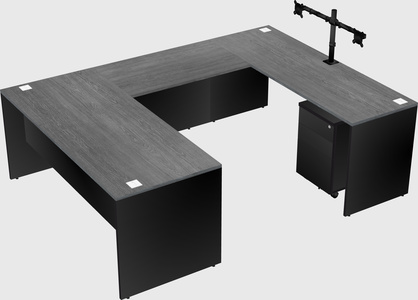 U-shaped desk