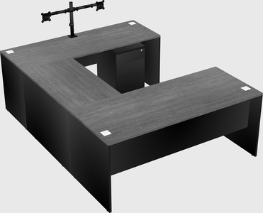 U-shaped desk