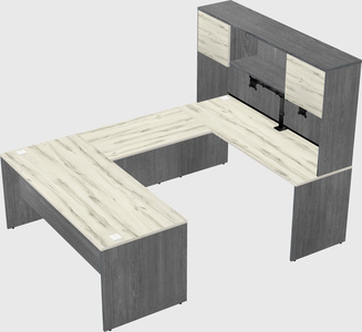 U-shaped desk