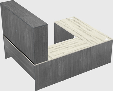 U-shaped desk