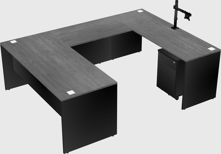 U-shaped desk