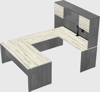 U-shaped desk