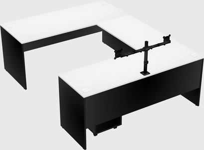 U-shaped desk