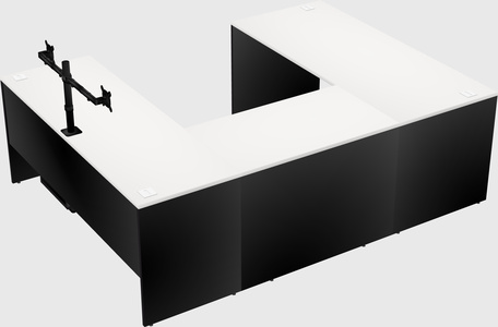 U-shaped desk