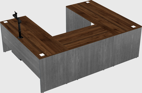 U-shaped desk