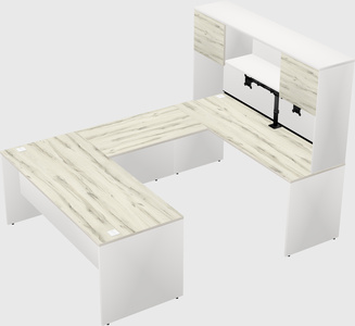 U-shaped desk