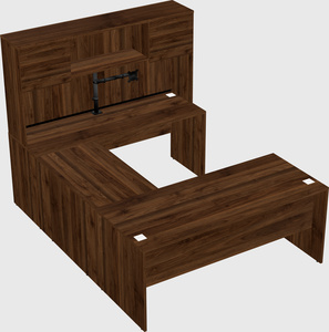 U-shaped desk