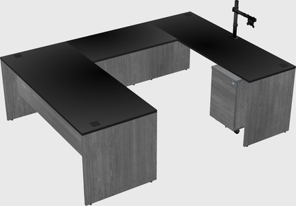 U-shaped desk