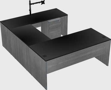 U-shaped desk