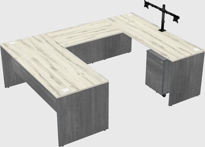 U-shaped desk