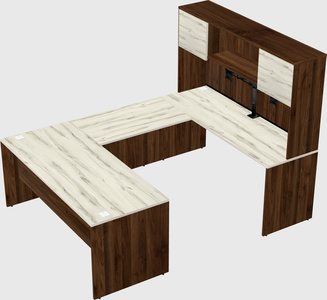 U-shaped desk
