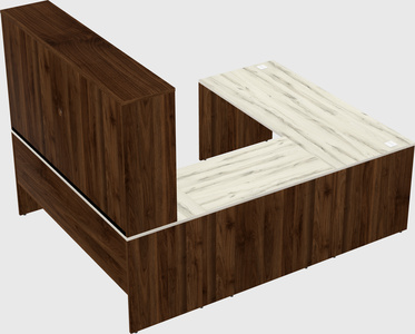 U-shaped desk