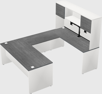 U-shaped desk